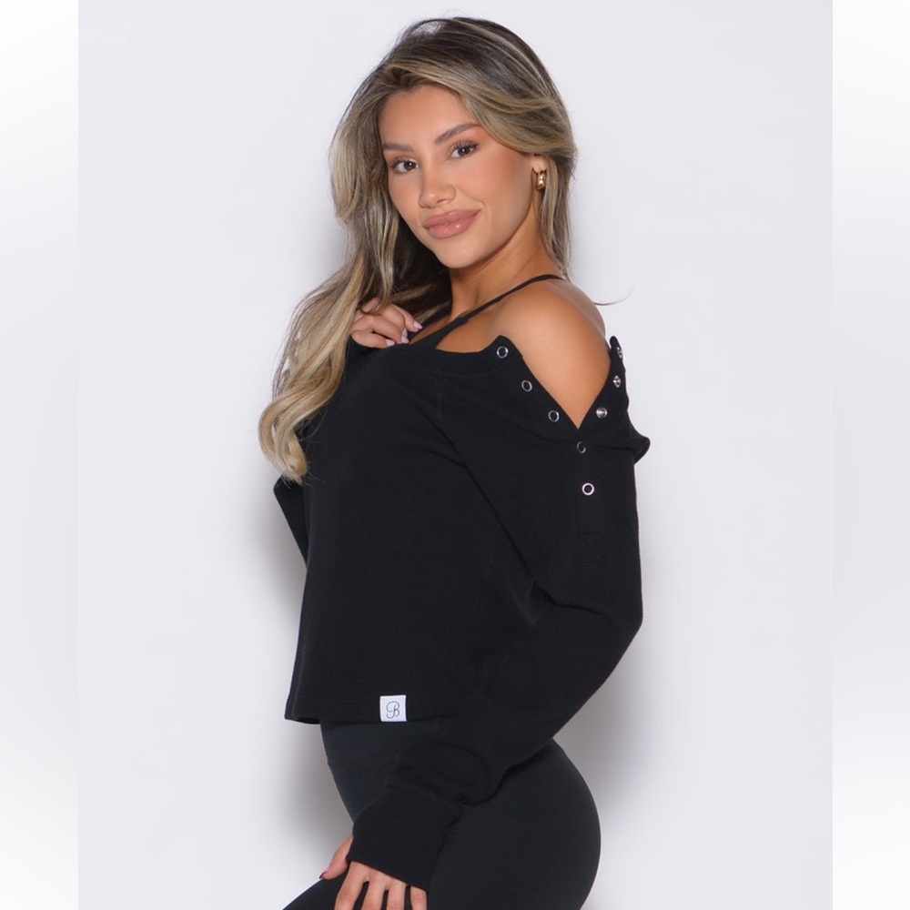 Bombshell sportswear black Off-Shoulder top! Brand new! Size XS! - Picture 3 of 3